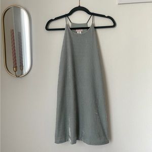 Love…Ady Brand Mint Velvet Mini Dress with Halter Neckline